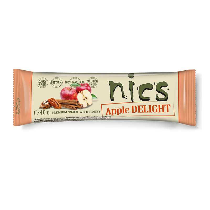 Барче с ябълки, пекан и канела NICS 40 гр